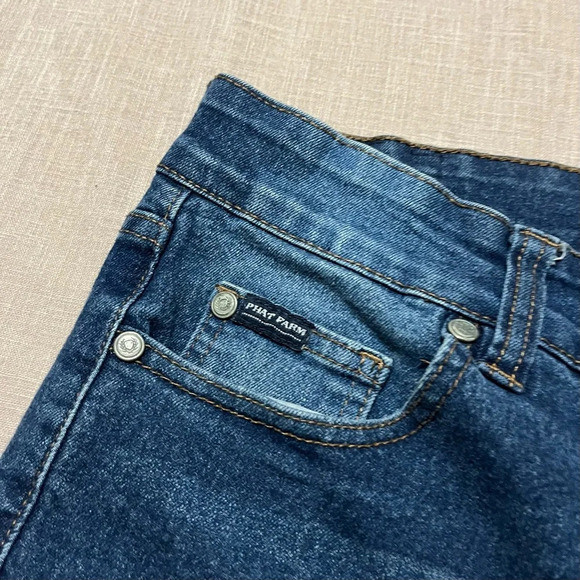 Vintage Phat Farm Shorts Men Size 40 Baggy 90’s Denim Y2K relaxed streetwear - Picture 3 of 7